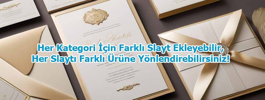 Altın Yaldızlı Düğün & Nişan Davetiyesi 01